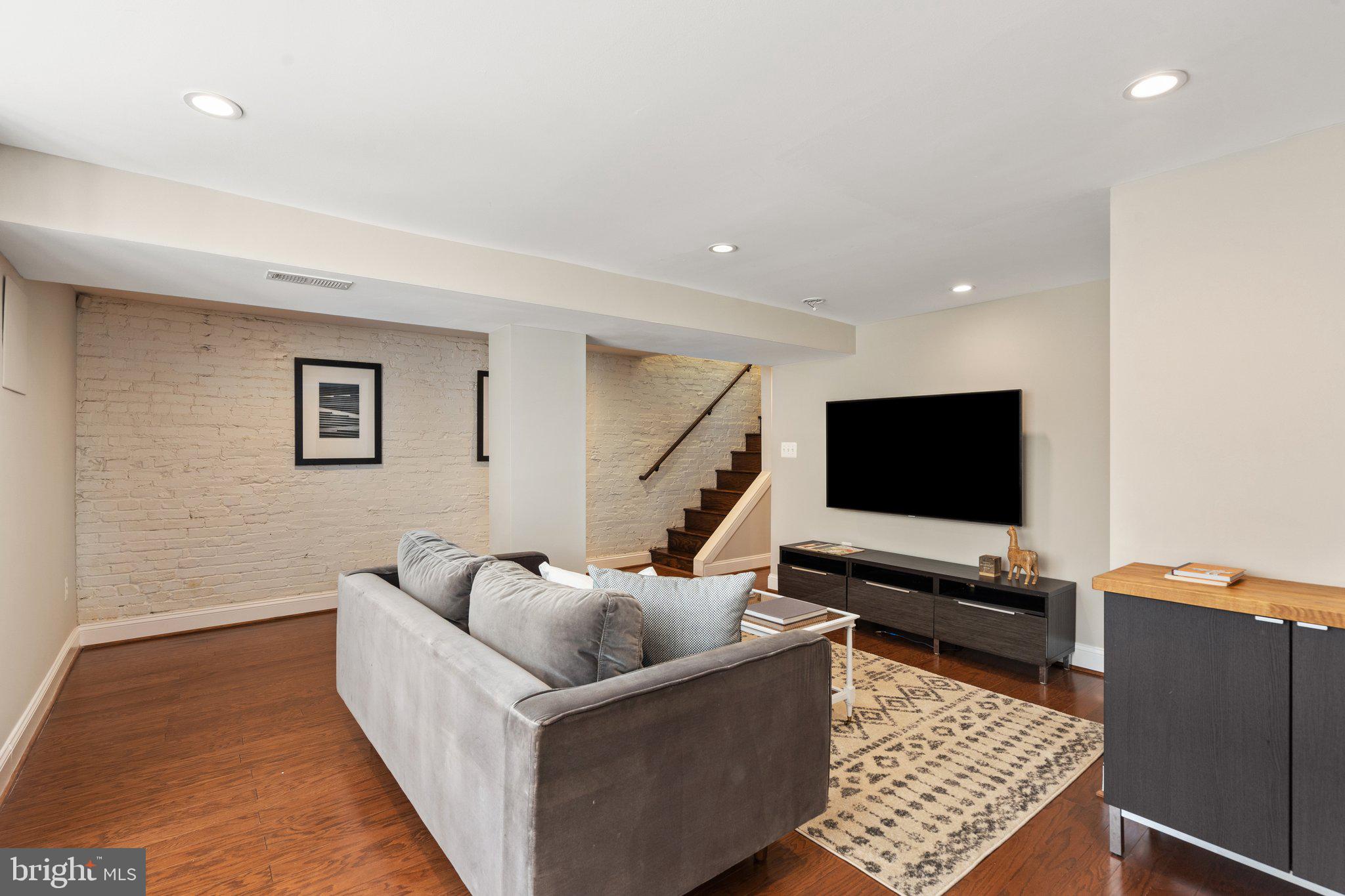 628 E Street Northeast Washington, DC 20002 - Photo 35 of 46 Media room and wet bar