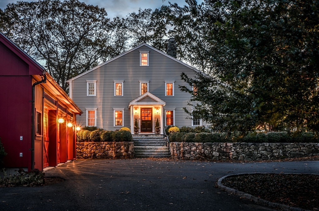 5 Maple Street Sherborn, MA 01770 - Photo 4 of 34 a front view of a house with a yard