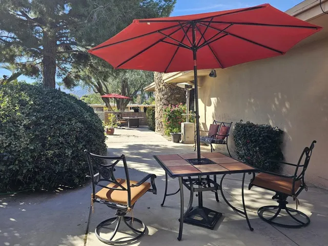 a view of a park with tree s