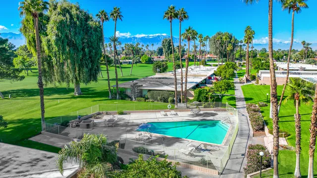 a view of a lake with a big yard