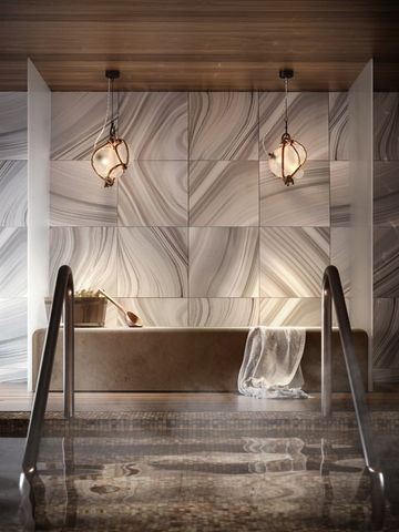 a room with furniture