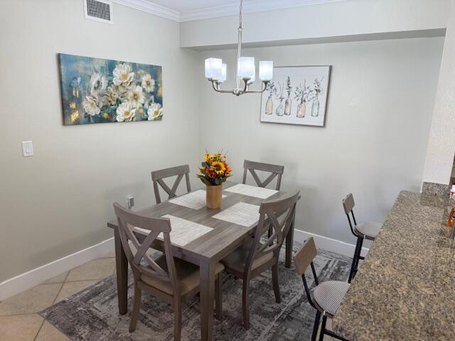 6400 Emerald Dunes Drive, Unit 301 West Palm Beach, FL 33411 - Photo 9 of 28 a view of a dining room with furniture and chandelier