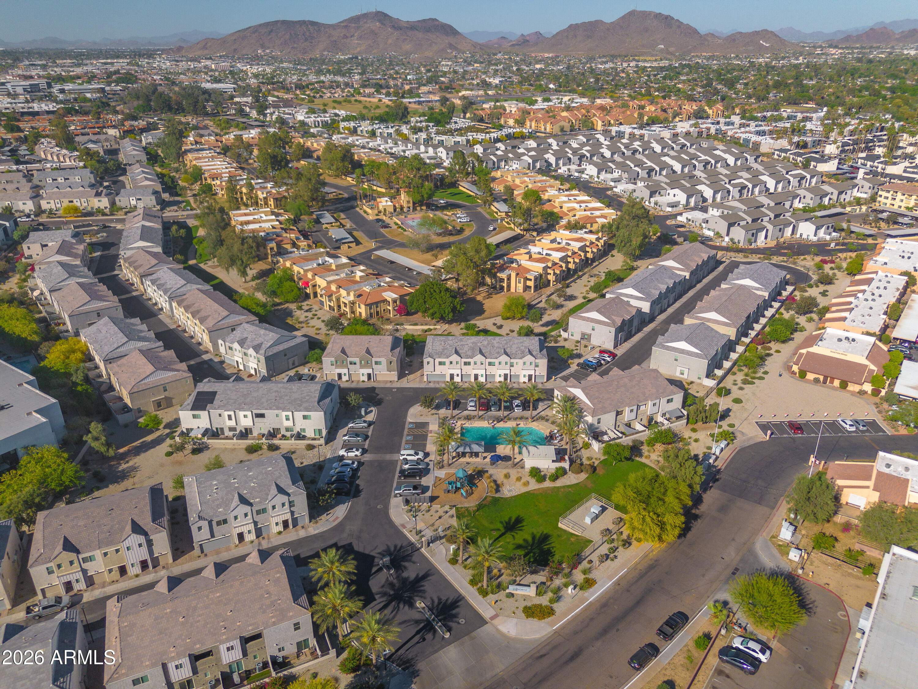 2170 West Harmont Drive Phoenix, AZ 85021 - Photo 32 of 32 an aerial view of residential house with outdoor space