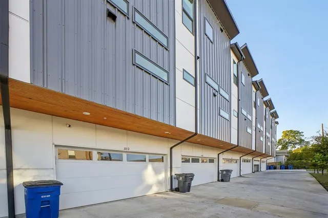 a view of street and entrance to building