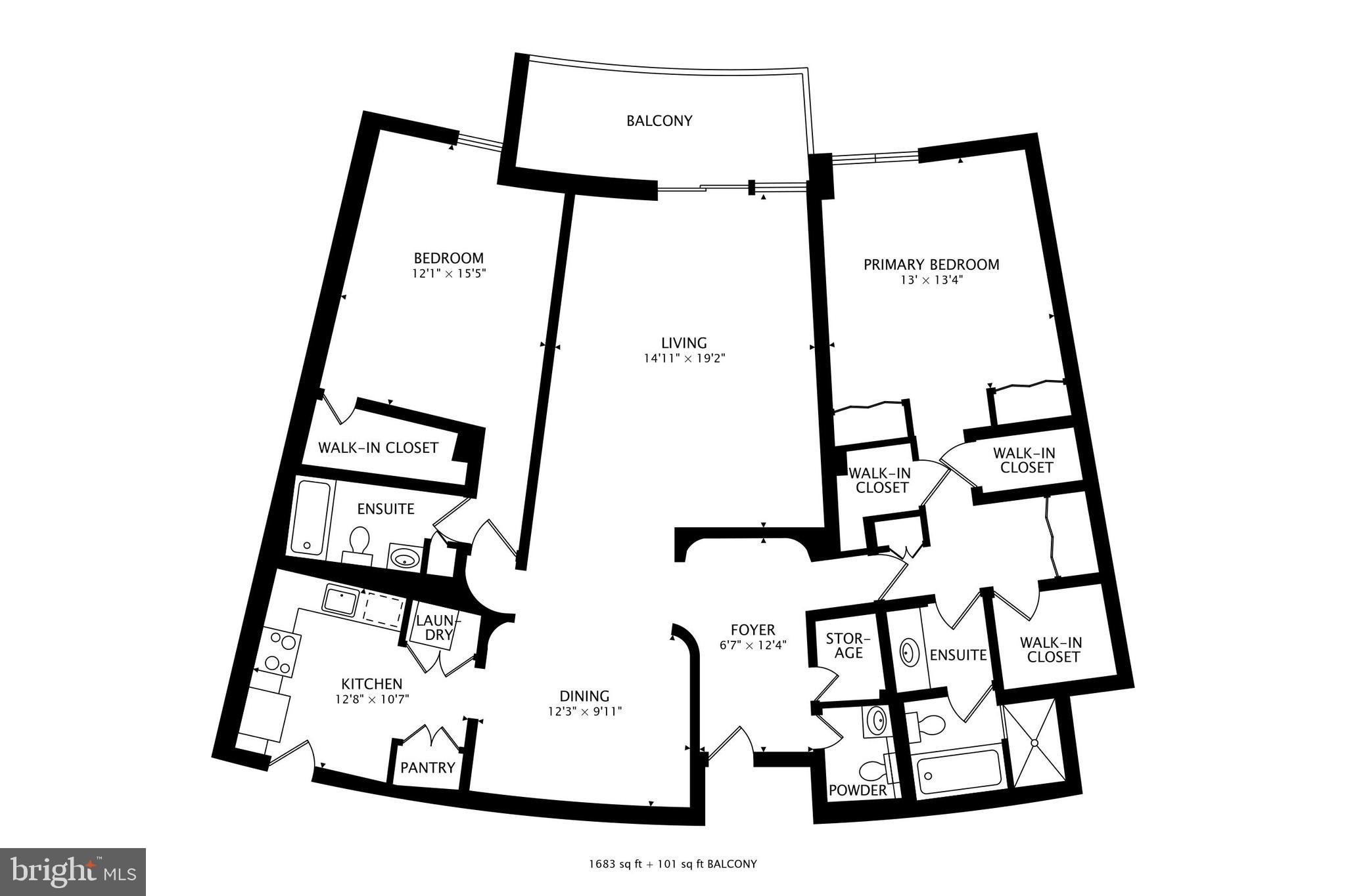 1101 South Arlington Ridge Road, Unit 305 Arlington, VA 22202 - Photo 51 of 51 Floorplans