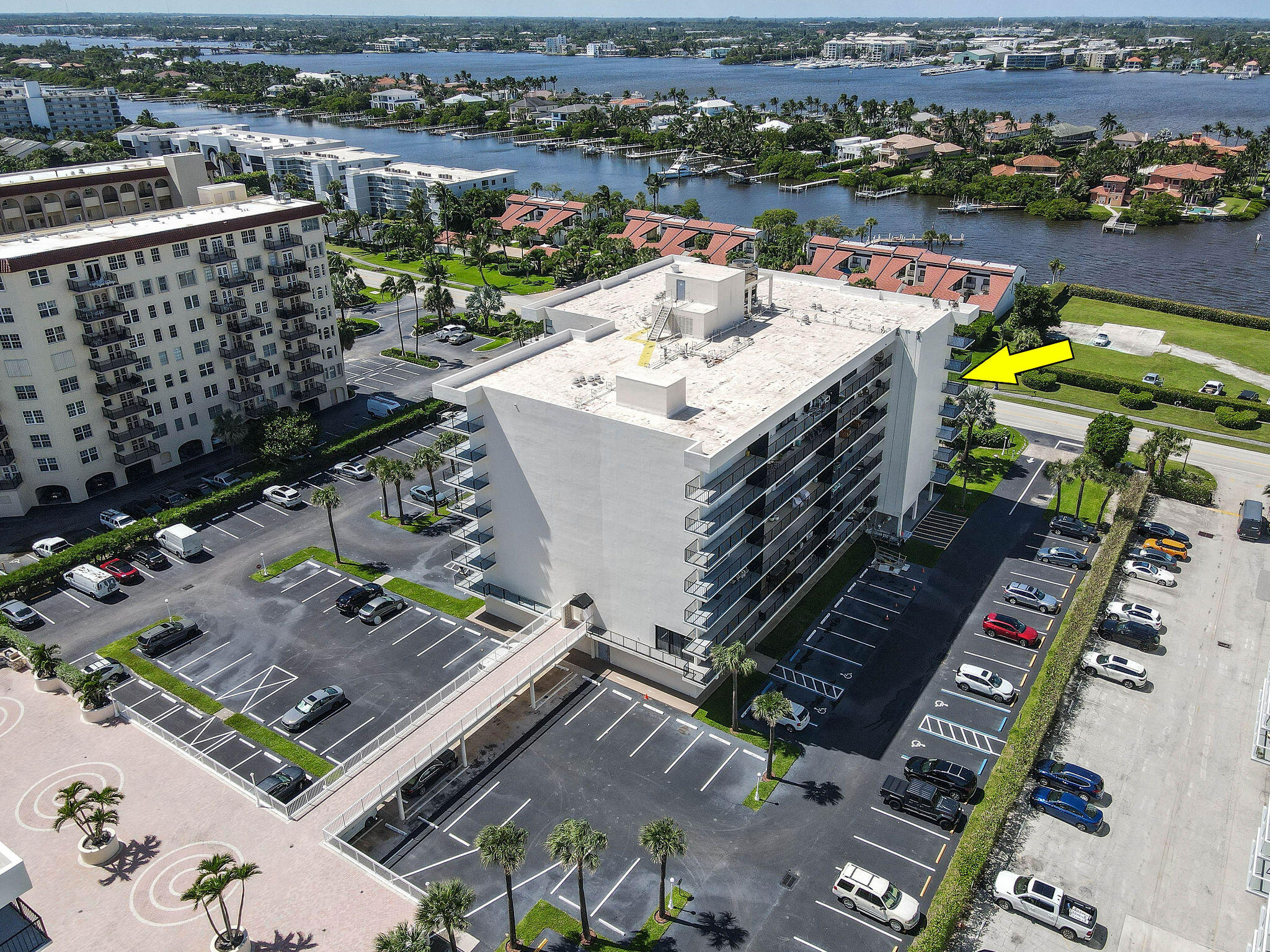 3460 South Ocean Boulevard, Unit 5100 Palm Beach, FL 33480 - Photo 36 of 42 an aerial view of a city with yard