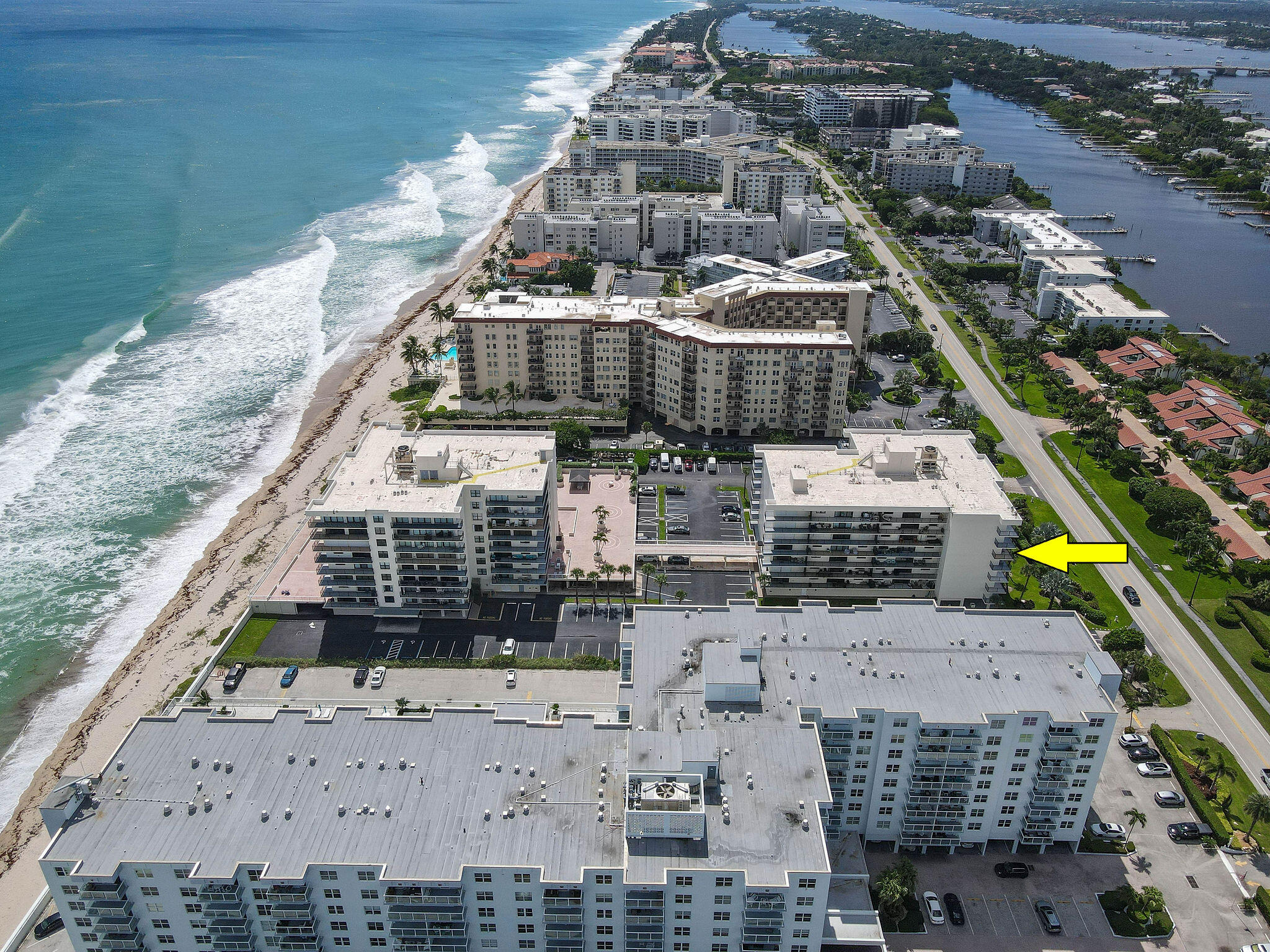 3460 South Ocean Boulevard, Unit 5100 Palm Beach, FL 33480 - Photo 39 of 42 a aerial view of a multi story building