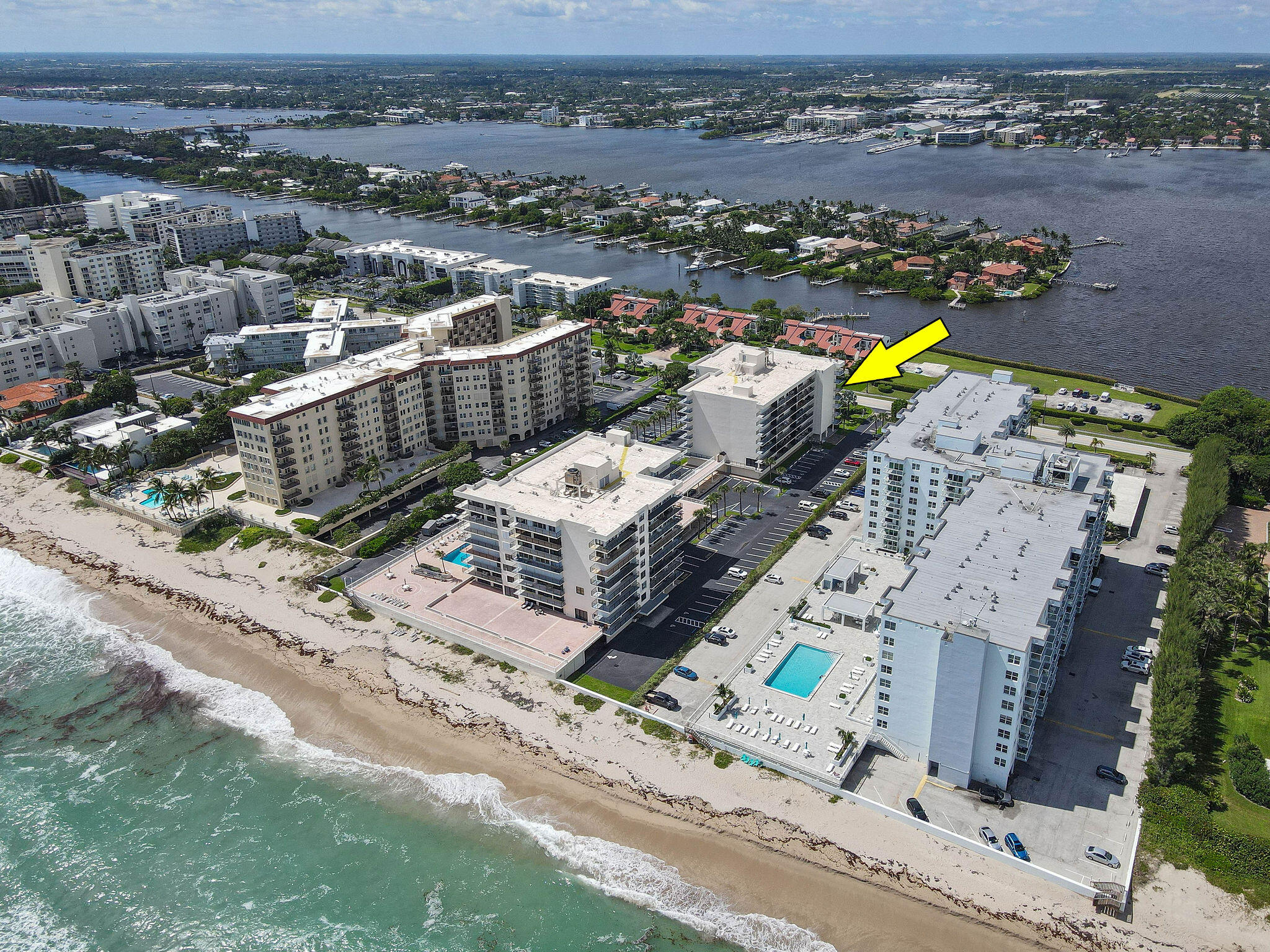 3460 South Ocean Boulevard, Unit 5100 Palm Beach, FL 33480 - Photo 41 of 42 an aerial view of multiple house