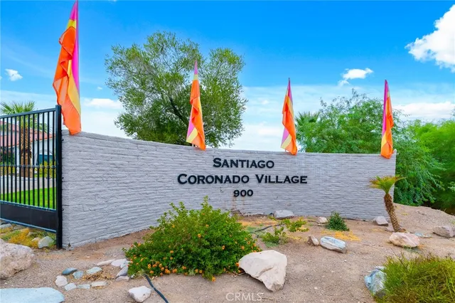 a view of a street with a building in the background