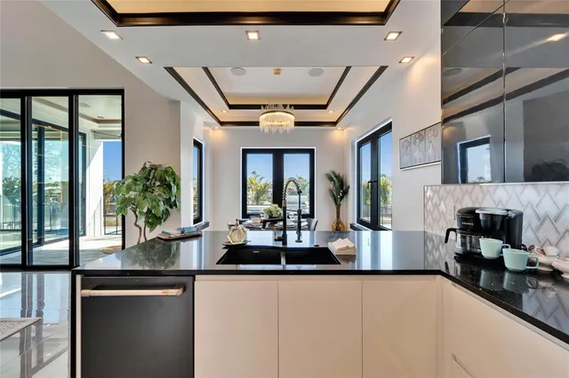 a bathroom with a shower and a sink