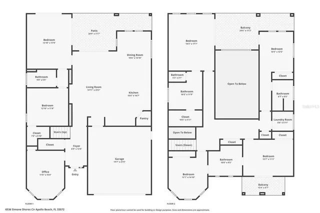 $1,449,000 | 6536 Simone Shores Circle, Apollo Beach, FL 33572