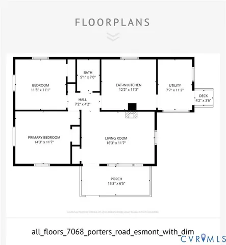 $255,000 | 7068 Porters Road, Esmont, VA 22937