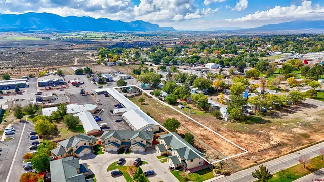a view of a city with ocean view