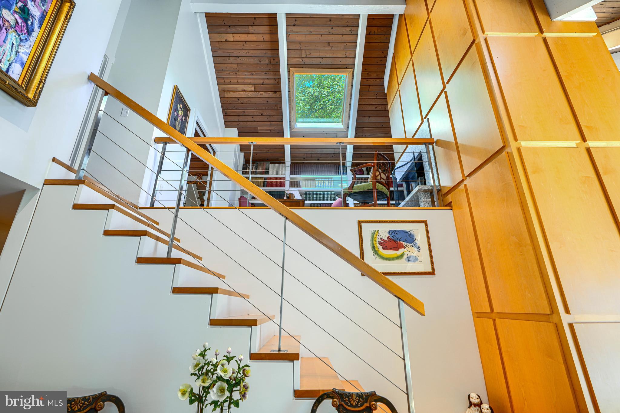 2504 Stone Mill Road Baltimore, MD 21208 - Photo 68 of 123 Modern railing leading to upper level