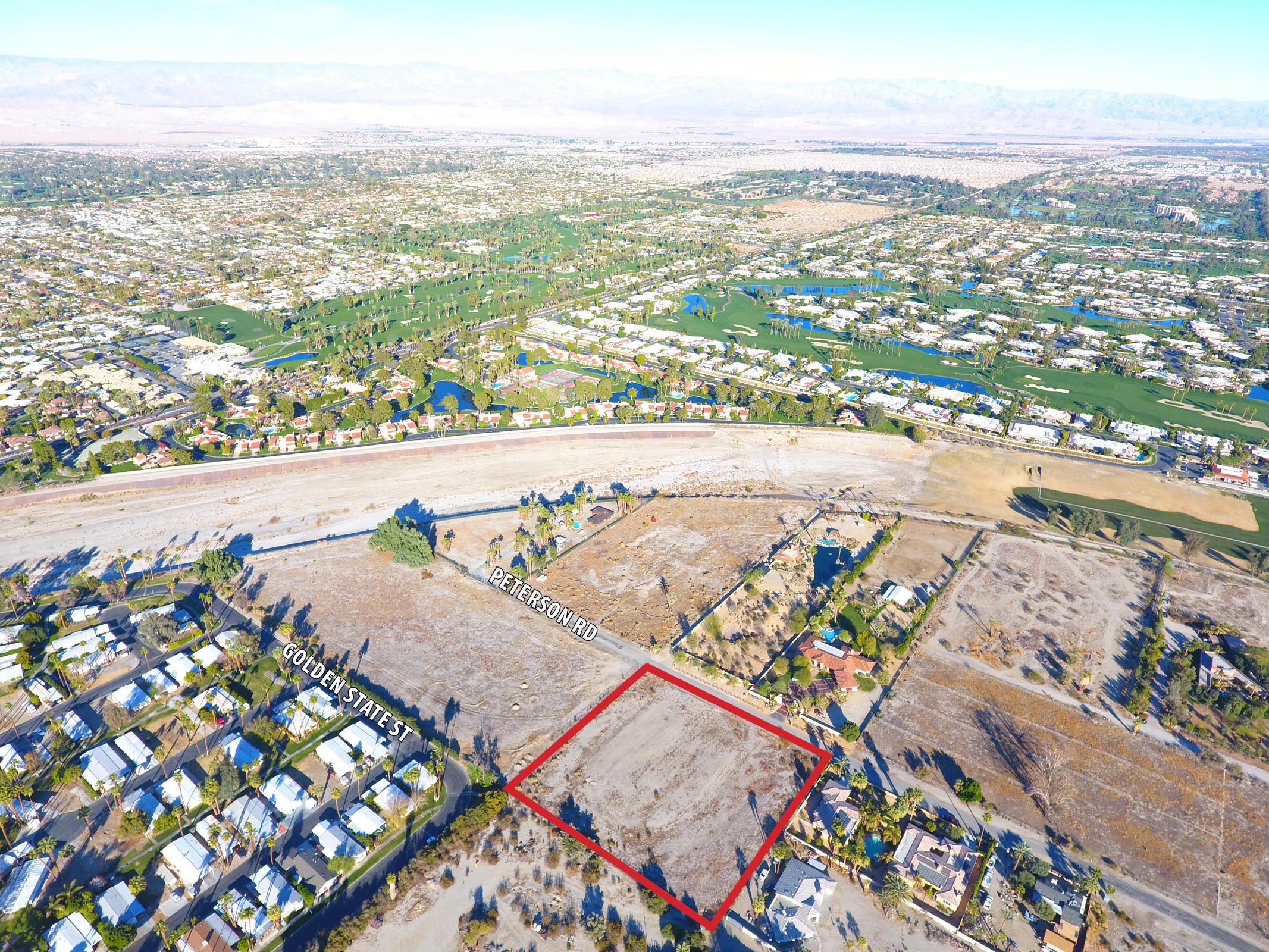 1 Peterson Road Rancho Mirage, CA 92270 - Photo 3 of 16 Subject Property Aerial