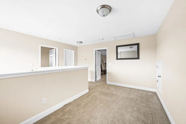 a view of a livingroom with an empty space