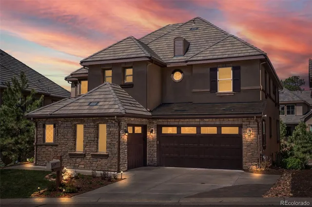 a front view of a house