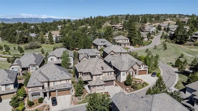 an aerial view of multiple house