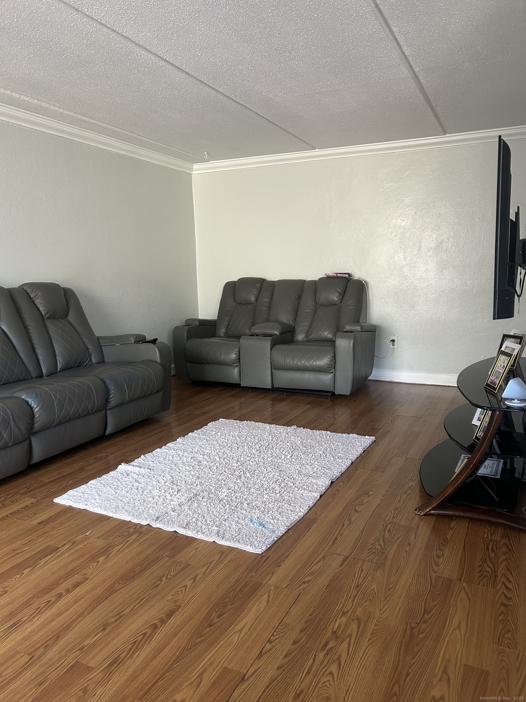 126 Triangle Street, Unit B13 Danbury, CT 06810 - Photo 7 of 29 a living room with furniture and a flat screen tv