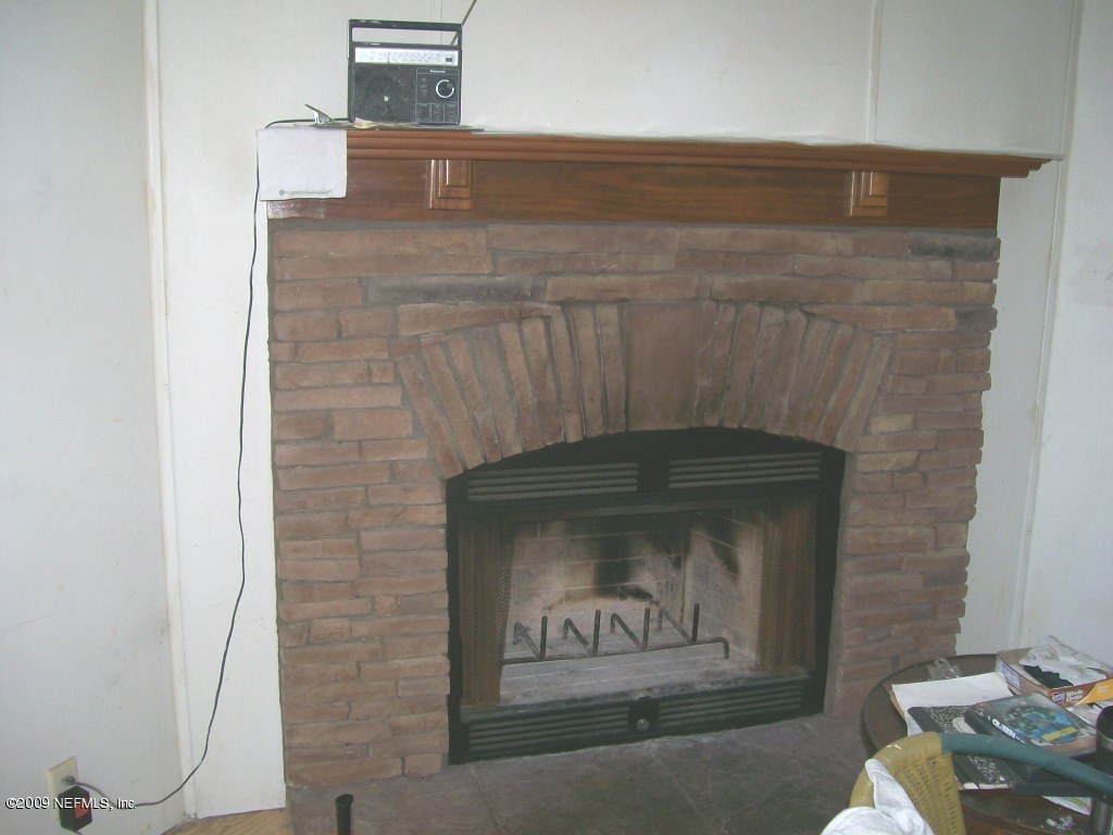 fireplace in family room