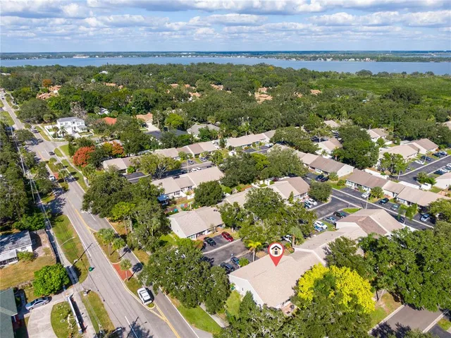 an aerial view of multiple house