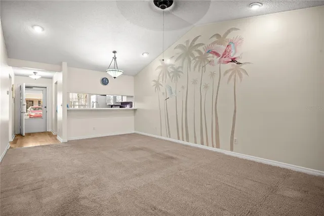 en view interior of a house and an empty room