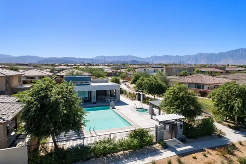 a view of a city with a lake view