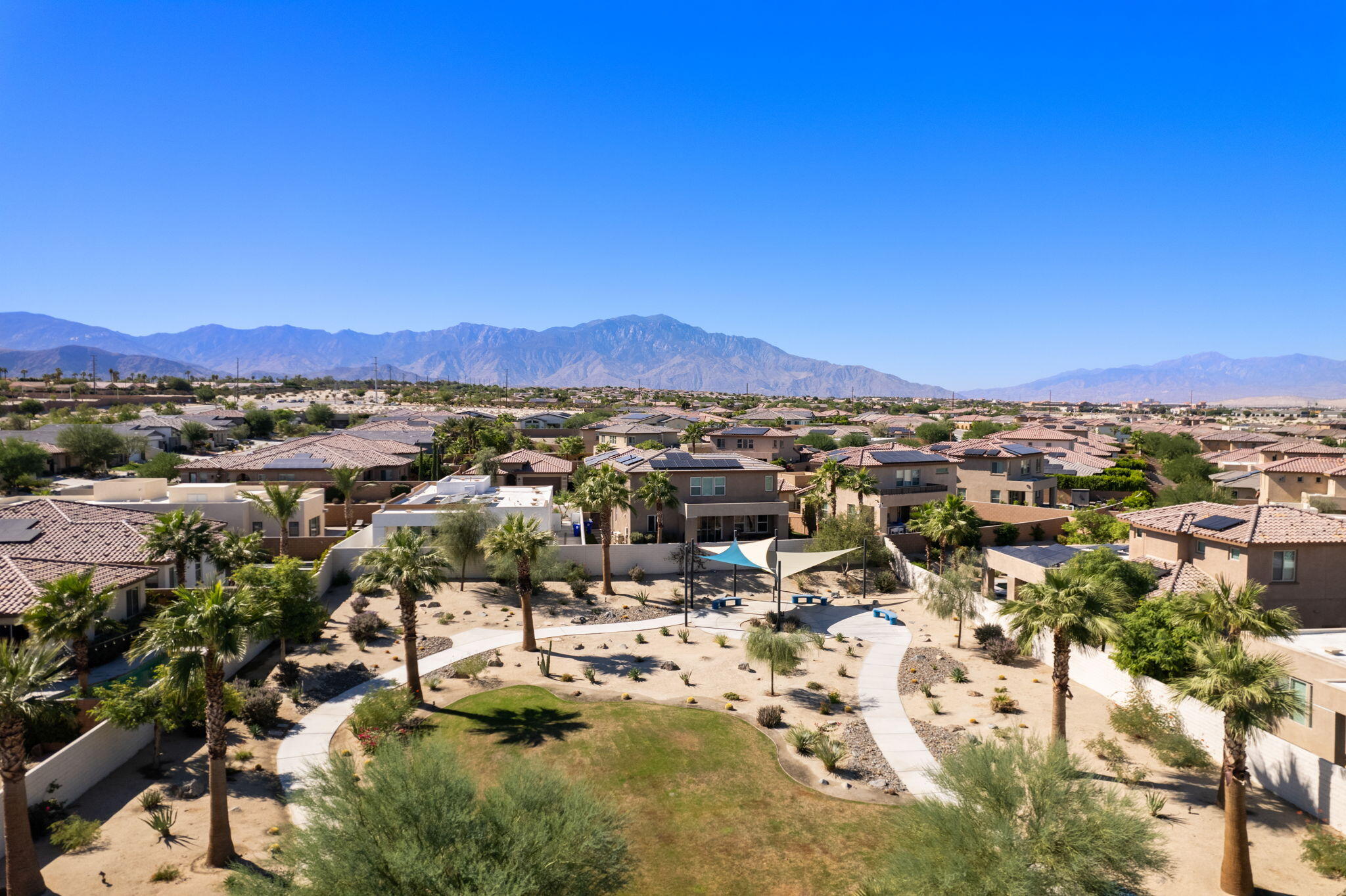 74338 Millennia Way Palm Desert, CA 92211 - Photo 33 of 33 a view of a city with mountains in the background