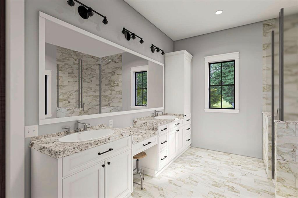 3451 Jasper Tbd County Road Paradise, TX 76073 - Photo 11 of 14 a bathroom with a sink double vanity and a mirror