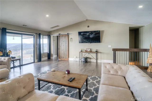 a view of a terrace with lake view