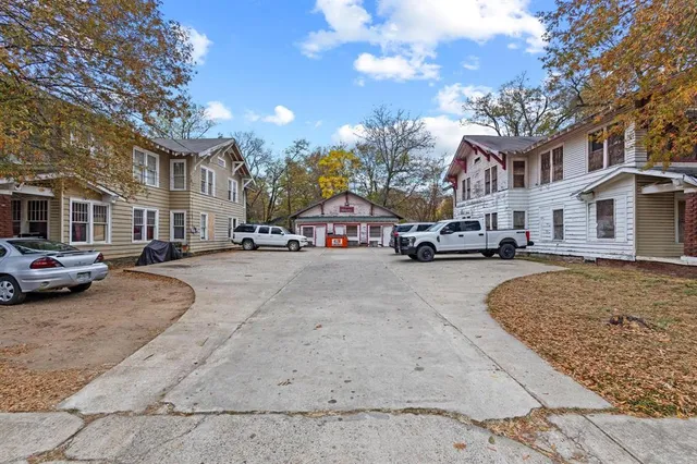 front view of a house with a dry yard