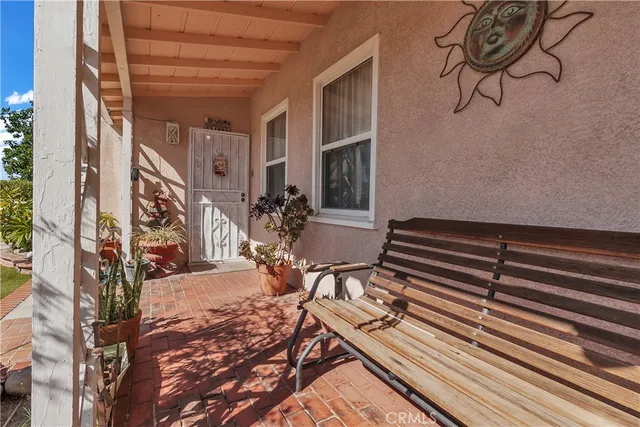 a view of outdoor space and seating area