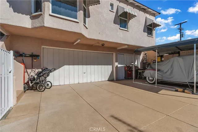 a view of parking garage