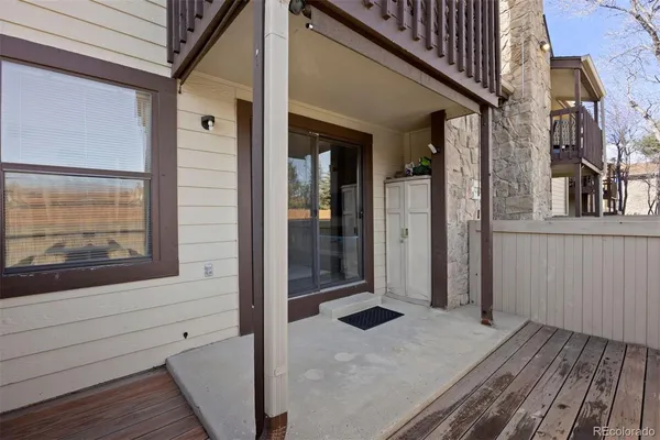 a view of a house with a door