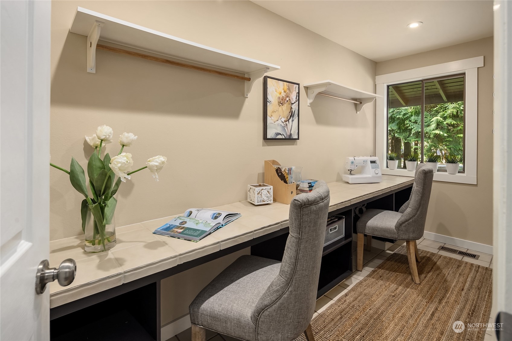 6322 Lariat Loop Bainbridge Island, WA 98110 - Photo 31 of 40 a dining room with furniture and wooden floor