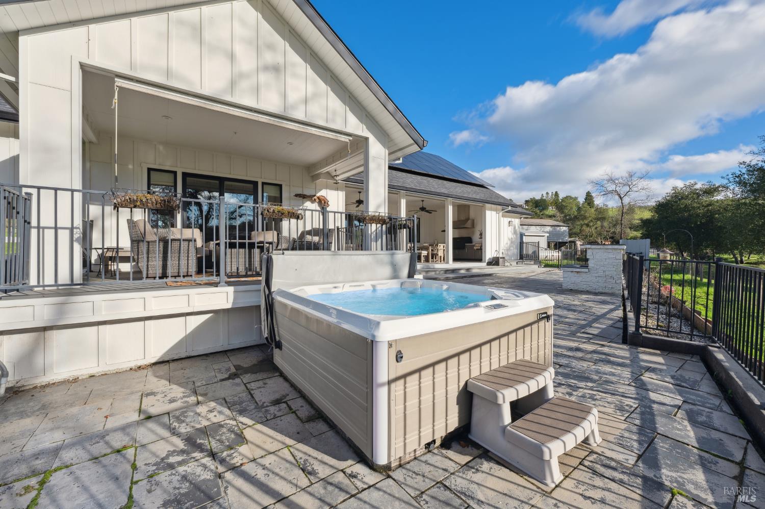 1840-1850 Riebli Road Santa Rosa, CA 95404 - Photo 16 of 70 a view of a dinning table and chairs in the patio