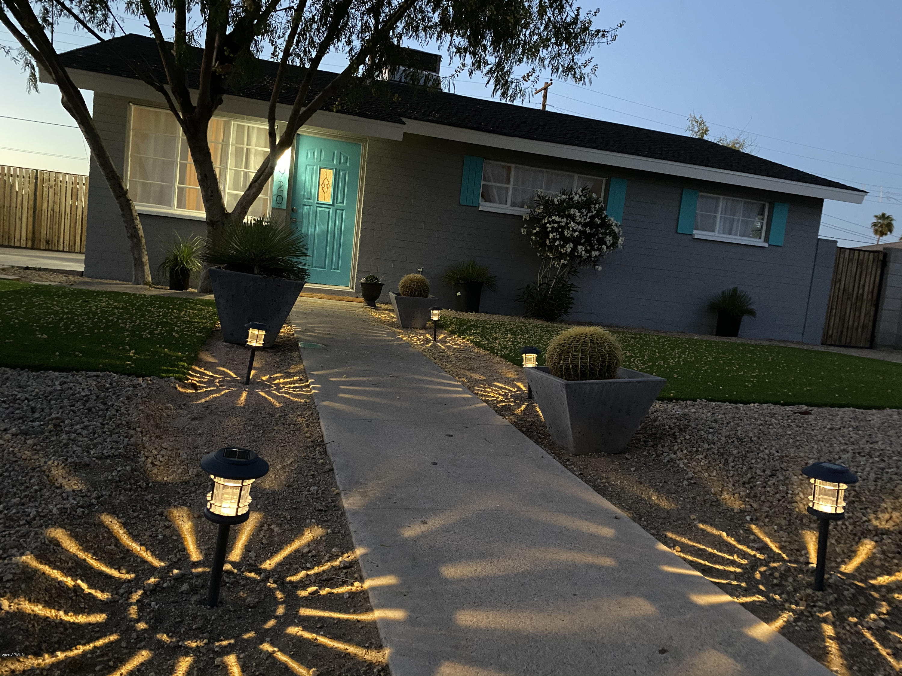 920 East Carter Road Phoenix, AZ 85042 - Photo 4 of 14 Night View With SOLAR LED PATH LIGHTS