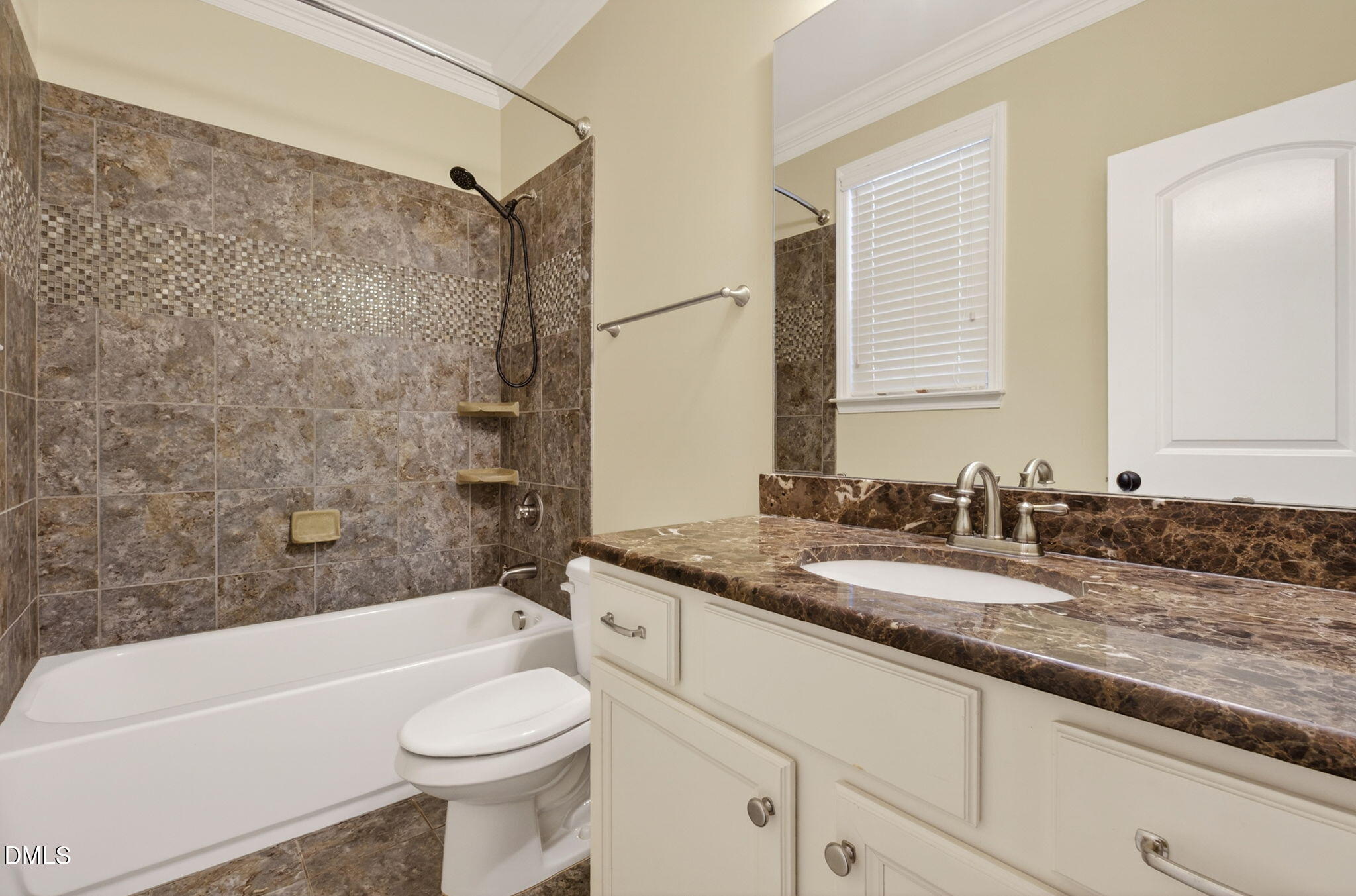 2700 Eastern Star Circle Rolesville, NC 27571 - Photo 40 of 75 a bathroom with a granite countertop sink toilet mirror and bathtub