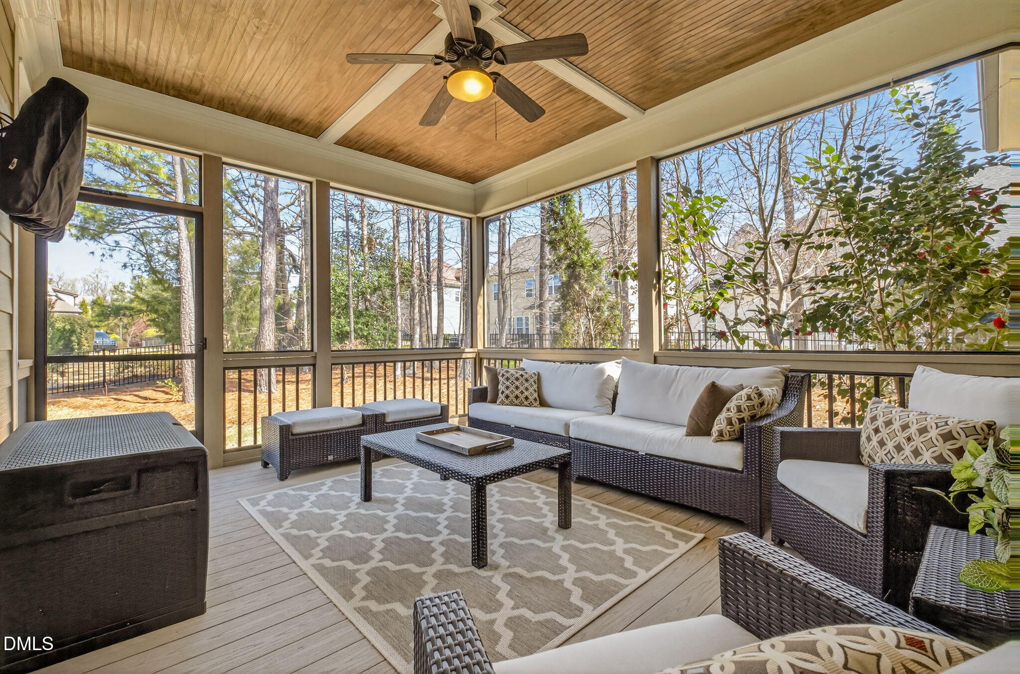 2700 Eastern Star Circle Rolesville, NC 27571 - Photo 64 of 75 a living room with furniture and a floor to ceiling window