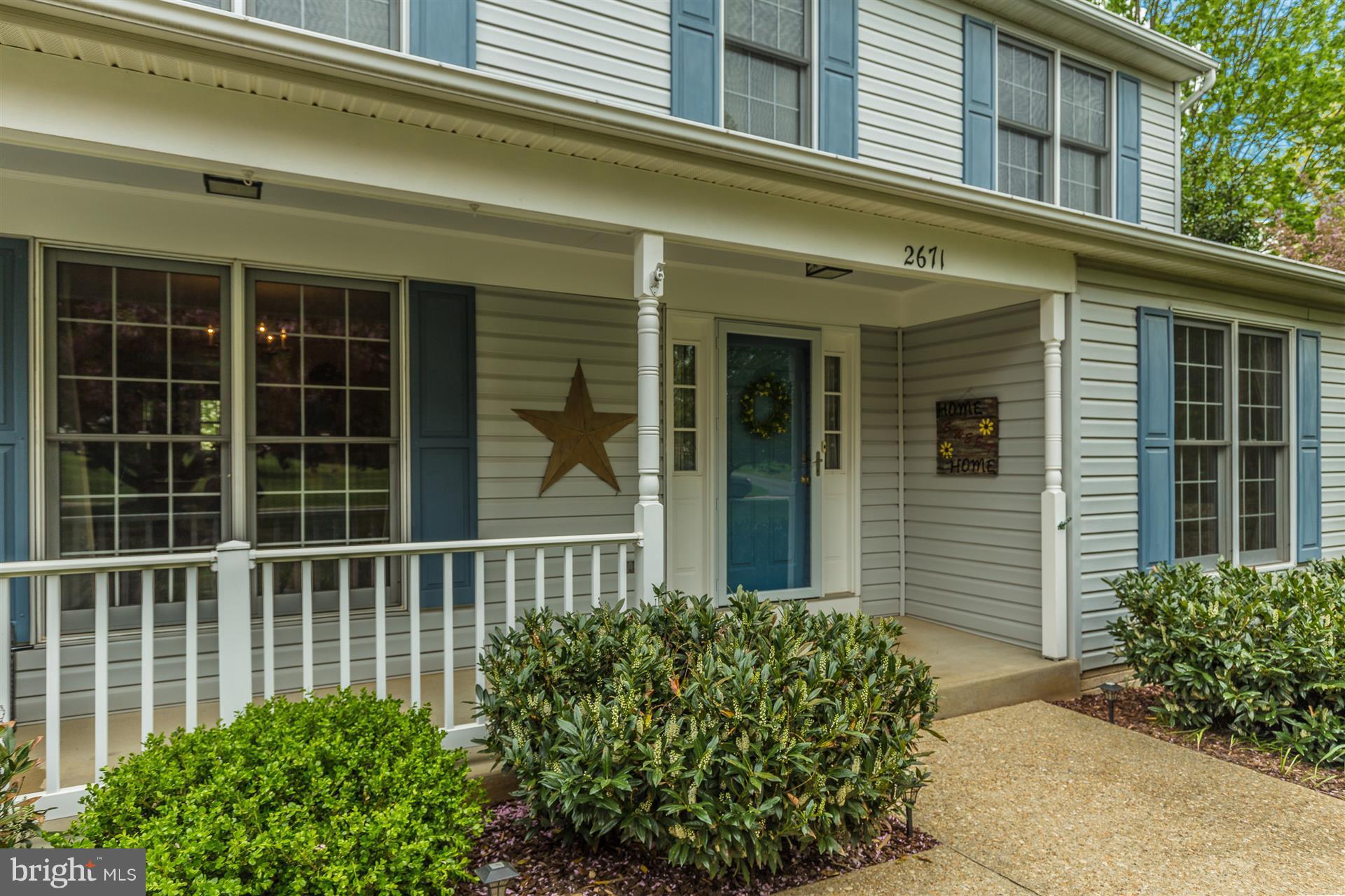 Inviting front porch