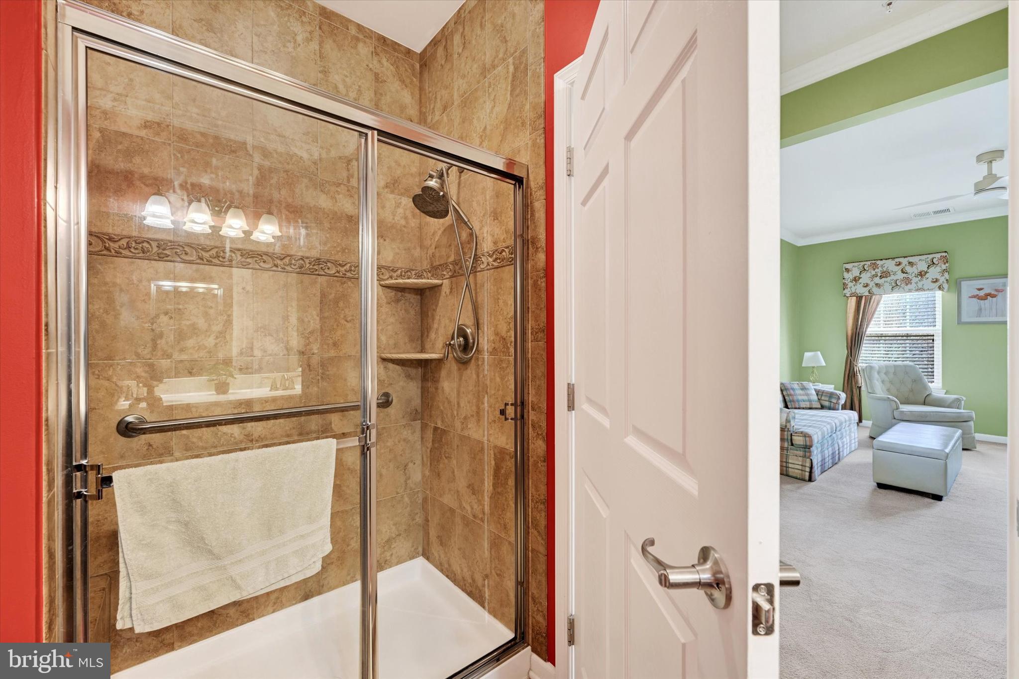 633 Wallingford Road, Unit 302 Bel Air, MD 21014 - Photo 19 of 26 a bathroom with a glass shower door