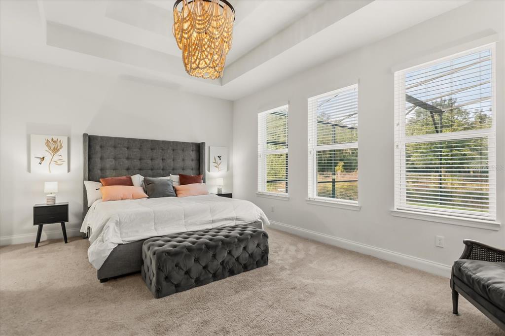 639 Primrose Willow Way Apopka, FL 32712 - Photo 22 of 70 a bed sitting in a bedroom next to a window