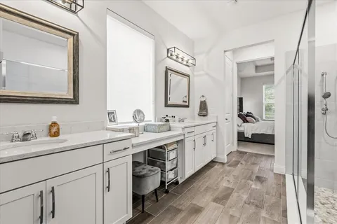 a room with furniture and a window