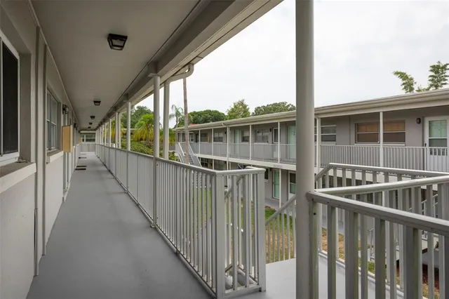 a view of city from a balcony