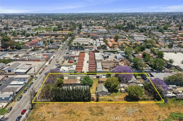 an aerial view of a city