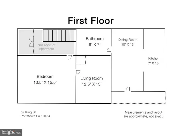 $1,095 | 59 King Street, Unit 1, Pottstown, PA 19464