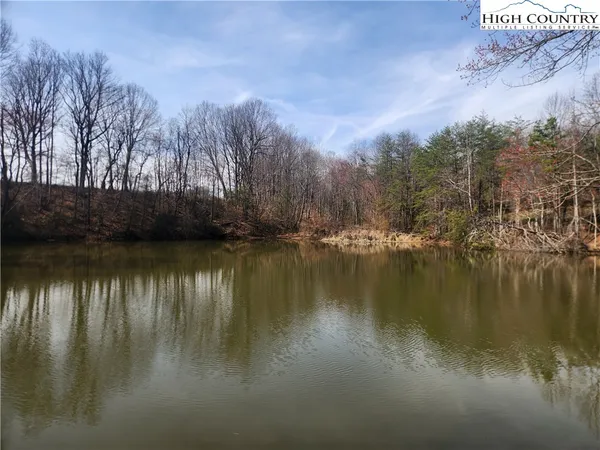 a view of a lake with outdoor space
