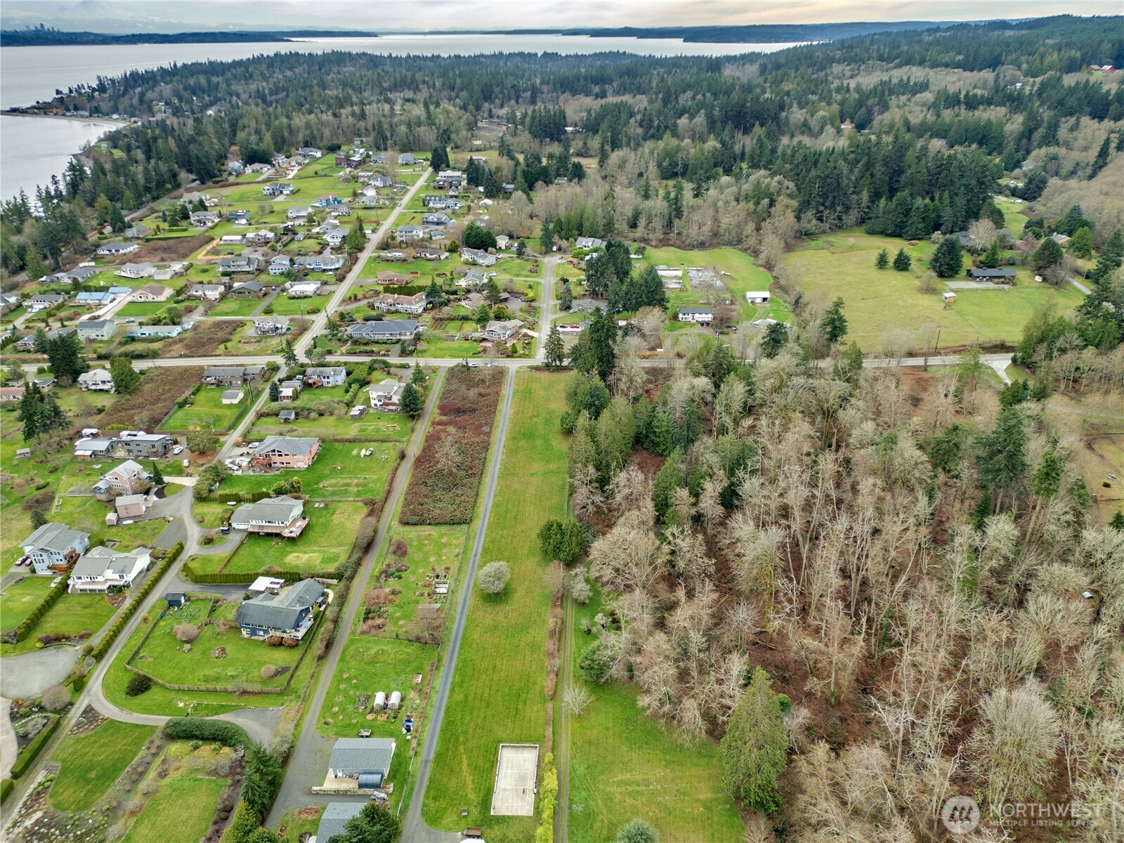 0 Northeast Jefferson Point Road Kingston, WA 98346 - Photo 9 of 17 an aerial view of residential houses with outdoor space