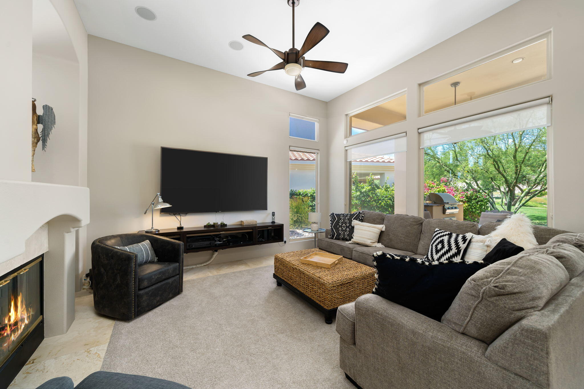 57355 Interlachen La Quinta, CA 92253 - Photo 13 of 35 a living room with furniture and a flat screen tv