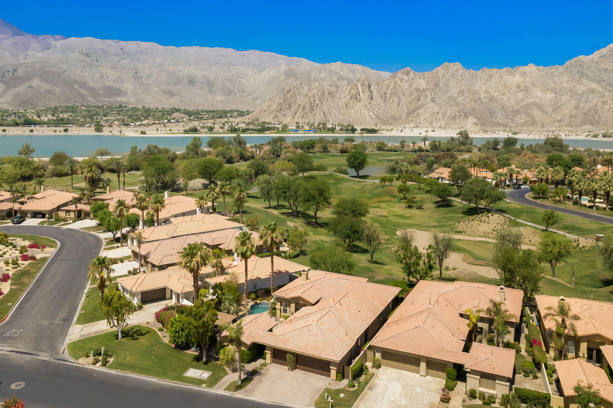 57355 Interlachen La Quinta, CA 92253 - Photo 35 of 35 a view of a lake with a mountain